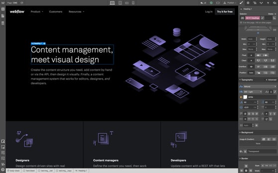 Design Editor Webflow